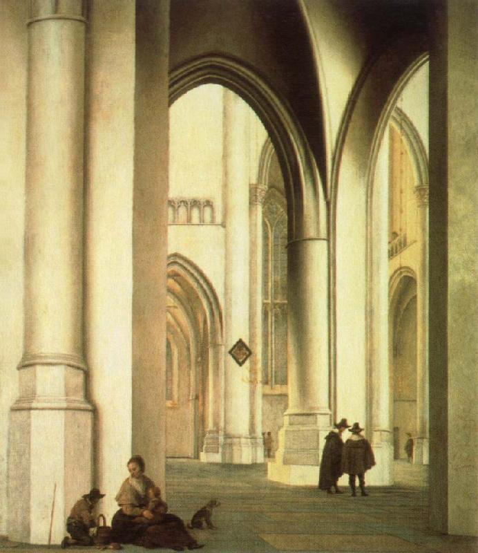 Pieter Jansz Saenredam interior of the st.bavo church,haarlem oil painting image